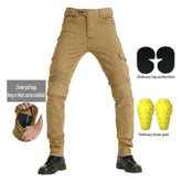 Pantalones vaqueros de motociclista de color para hombre